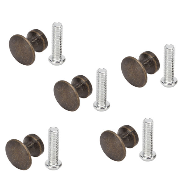 20 set enkelhål litet handtag 12x11MM zinklegering enkelhål smyckeskrin låda runt huvud litet handtag grön brons
