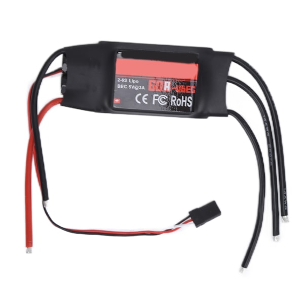 60A ESC Elektronisk Hastighedskontrol til Fjernbetjening Drone Fastvinge Fly