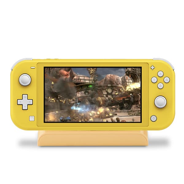 Bærbar spillkonsoll vertsladestasjon dokkingstasjon brakett for Switch Lite gul
