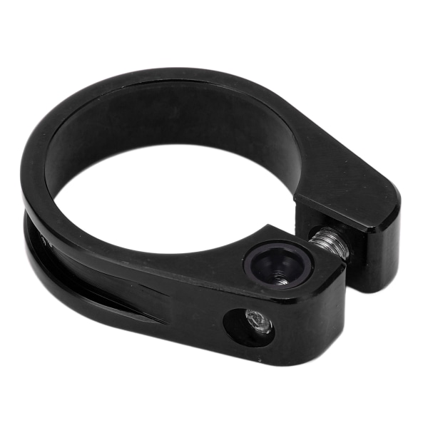 Cykelstolpklemme 31,8 mm aluminiumslegering CNC-skæring Ergonomisk huldesign CykelsadelpindklemmeSort