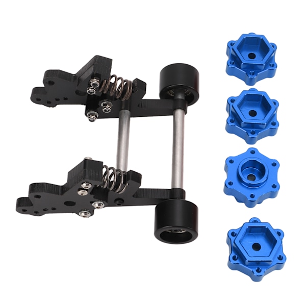 Wheelie Bar Aluminium Alloy RC Bil Opgraderingstilbehør til LOSI LMT 1/8 Legetøjsbil Blå