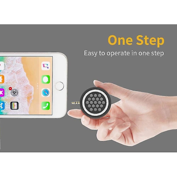 Mini bärbar 3W-högtalare för iPhone/Android-telefoner/iPad/surfplatta/dator/iPod, Yuiphint mobiltelefonhögtalare med tydlig bas