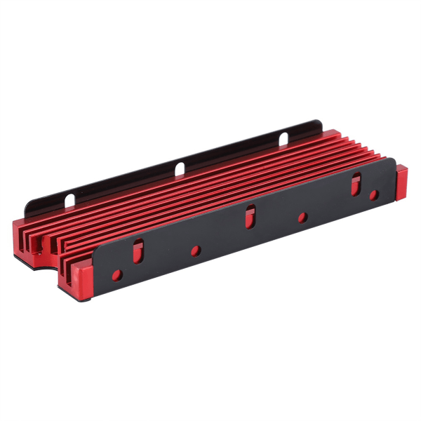 NGFF M.2 Dobbeltsidet SSD Heatsink Vandkøling HDD Termisk ledningsevne køler (rød)