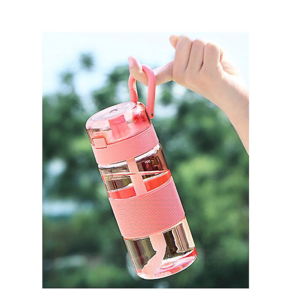 600 ml Pink Tritan Lekkasjesikker BPA-fri vannflaske