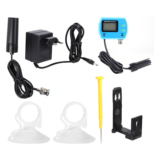 PH-9851 LCD-vattenkvalitetsanalysator PH/TDS-monitor testinstrument EU-kontakt 230-240V