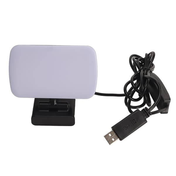 Webcam-lys USB 3 lysfarger 10 dimmemoduser Fleksibelt roterbart minivideolys for bærbar PC-møteundervisning