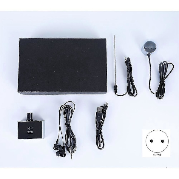 Vattenrör Läckagedetektor Sensor Vattenrör Rörläckage Monitor Testare Kit med Dubbla Sonder Hörlurar EU-kontakt