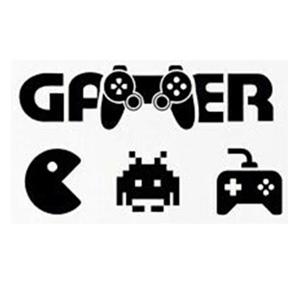 1 st Eco-vänlig och Hypoallergen Väggdekal Mjuk Tyg Effekt Videospel Tema Väggdekor för Vardagsrum Sovrum Kontor