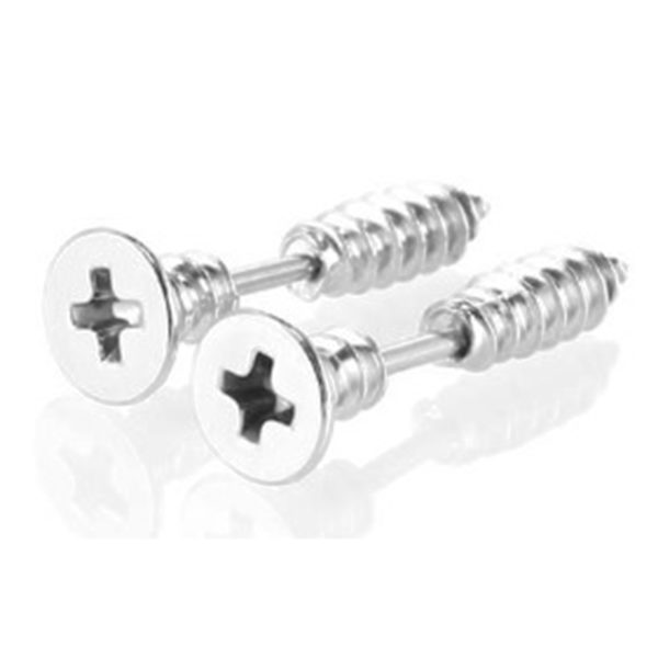 6 par örhängen set i rostfritt stål zirkon piercing smycken unisex örhängen accessoarer