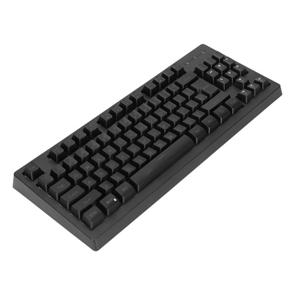 87 Keys Langaton Näppäimistö 2,4G 1800MAh Akku Power LED Mekaaninen Näppäimistö RGB-valolla pelaamiseen PC Musta