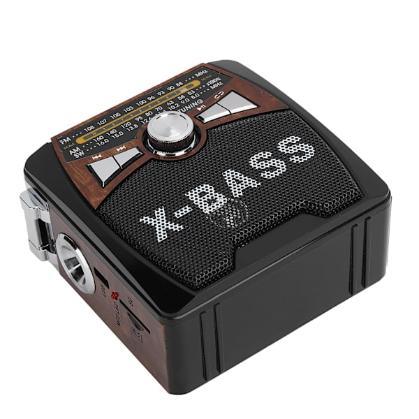 FM AM SW Radio USB FullWave Band Bærbar Radiospiller med Teleskopantenne 110240V(EU Trefinér)
