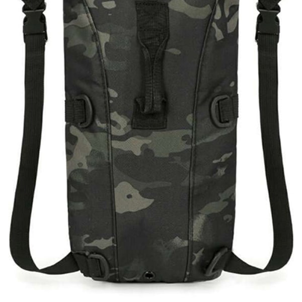 Hydration Pack Slidfast Oxford klud Vandtæt justerbar vandblære rygsæk til cykling Sort Camouflage