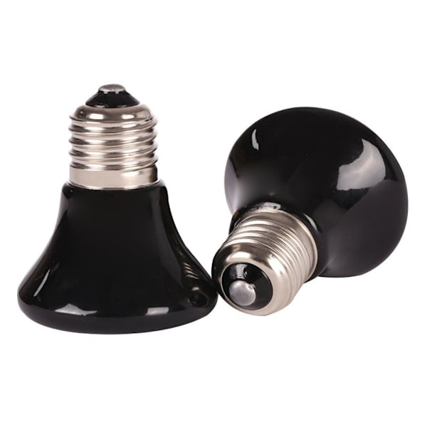 2 stk. krybdyr varmelampe 7x7x6cm kæledyr opvarmning sundhedspleje mini keramisk varmeemitter 220V 25W
