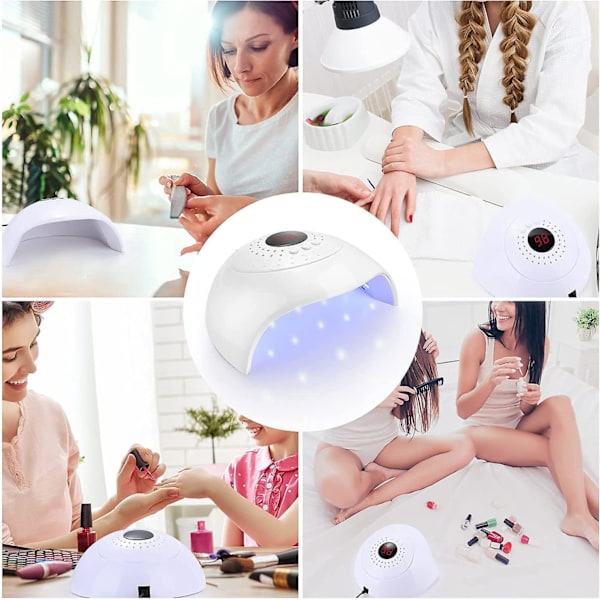 54W USB 3 Timer Auto Sensor LED UV-neglelampe for gellakk