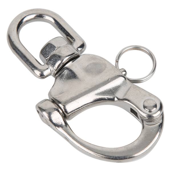 Bjergbestigning Klatring Lænke 316 Rustfrit Stål Rotation Hurtigforbindelse Snap Hook 12x70mm