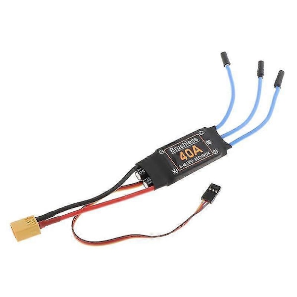 40A Harjaton ESC XT60 -liitin RC Lelut Komponentit Tarvikkeet Nopeudensäädin Moottori FPV Quadcopter Helikopteri