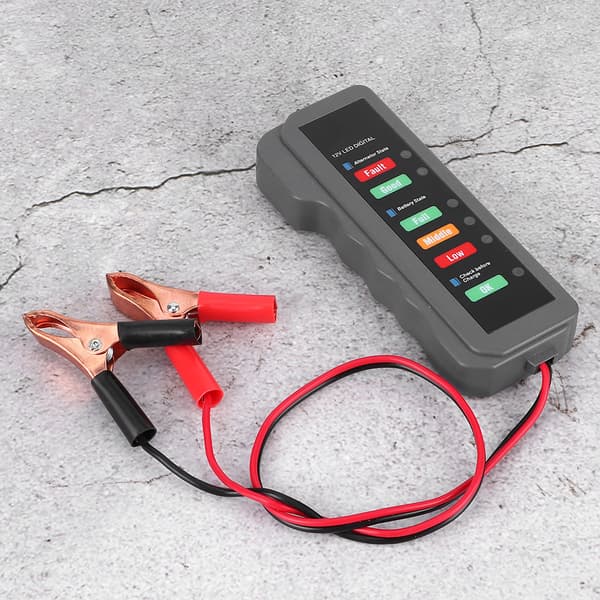 12V Bilbatteritestare 6LED-lampor Display Generatorstatuskontroll Automatiskt diagnostikverktyg
