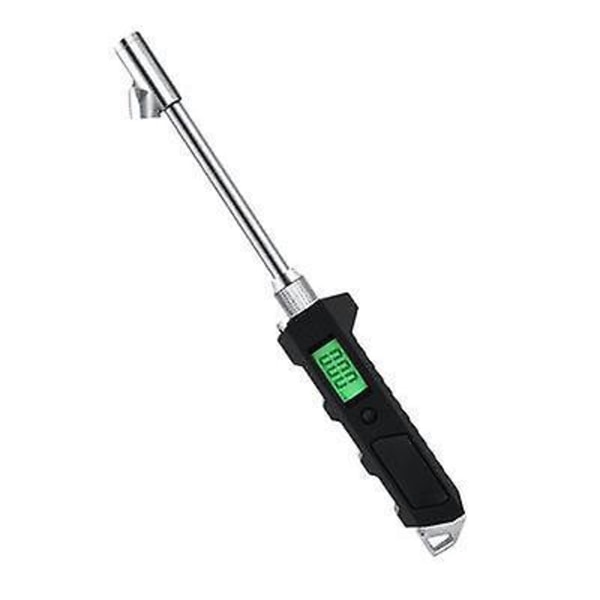 Digital Däcktrycksmätare för Tung Last - 150 Psi, Dubbelhuvud, Rostfritt Stål, Lastbil & Husbil, Bakgrundsbelyst LCD & Ficklampa, Biltillbehör