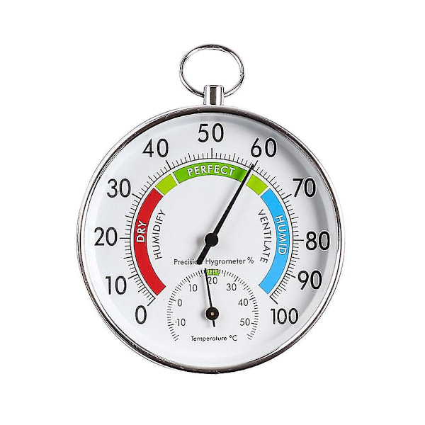 Termometer med fuktighetsmätare för spårning av maximala och minimala temperaturer