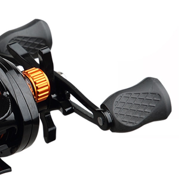 Fiskerulle Digital Display Dubbel Broms Lätt Vikt Anti Explosion Wire Baitcasting Rulle Guld