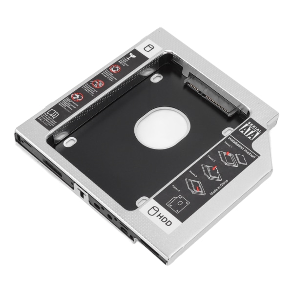 SATA til SATA 2. HDD SSD kabinet 2-kanals beskyttelse harddisk Caddy sag bakke til 12,7 mm CD DVD ROM optisk drev slot