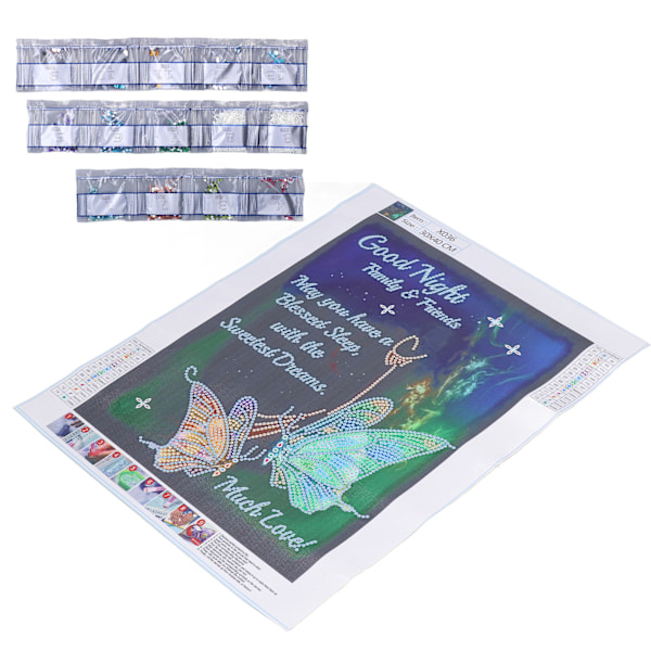 Diamantmaleri 5D Butterfly Flying Special Shaped Diamond DIY Stue Soveværelse Dekoration Maleri