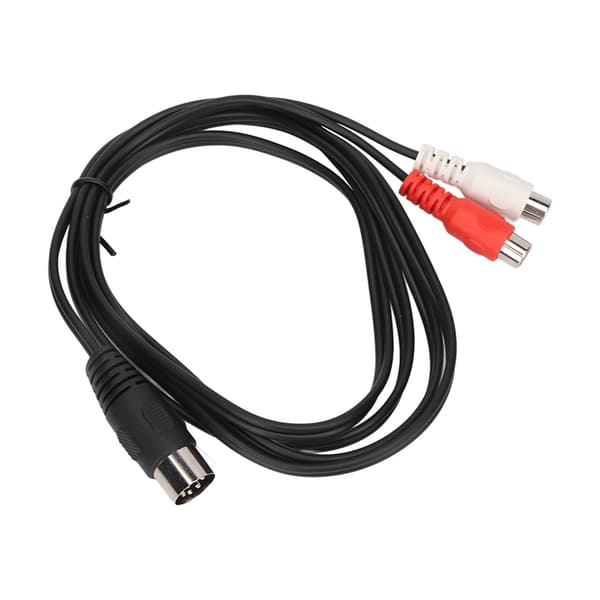 DIN 7PIN han til 2RCA hun kabel ren kobbertråd kerne lydadapterkabel 1,5 m