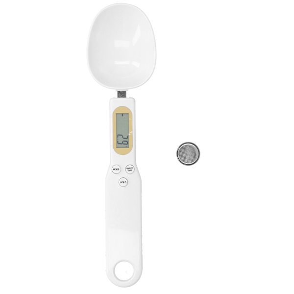Digital vægt 0,1 g 500 g NS-S3 Mini bærbar ske vægtmåling med enhedskonvertering hvid