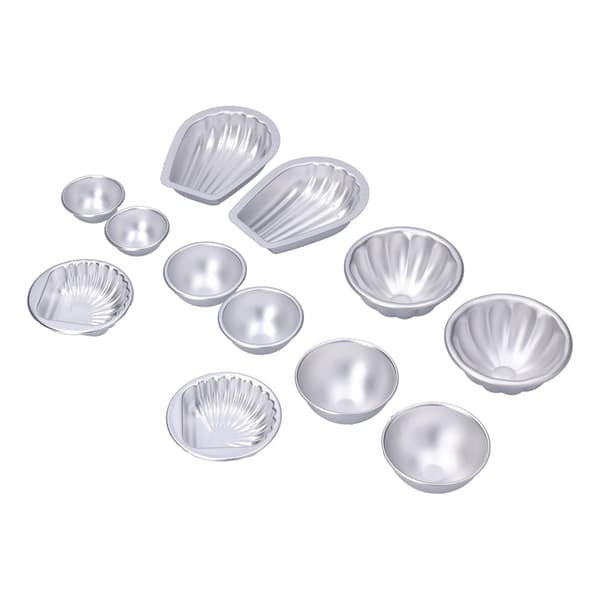 DIY badesaltkugleform husholdningsbærbar aluminiumslegering mousse kage bageform sæt#2