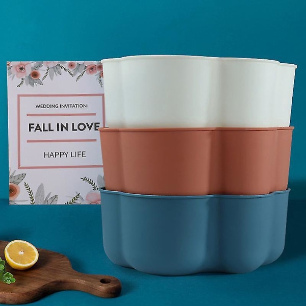 Set med 2 väggmonterade molnformade papperskorgar för hushålls- och kontorsbruk, rosa