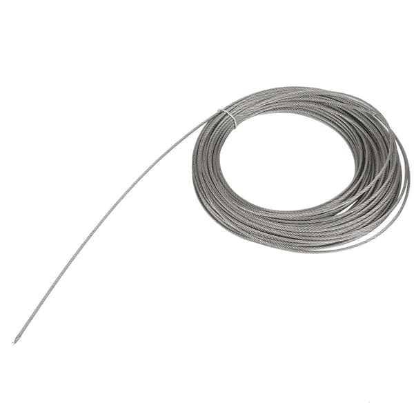 1 stk 20m 304 rustfrit stålkabel wire hård ståltråd til fiskeri løft 2mm