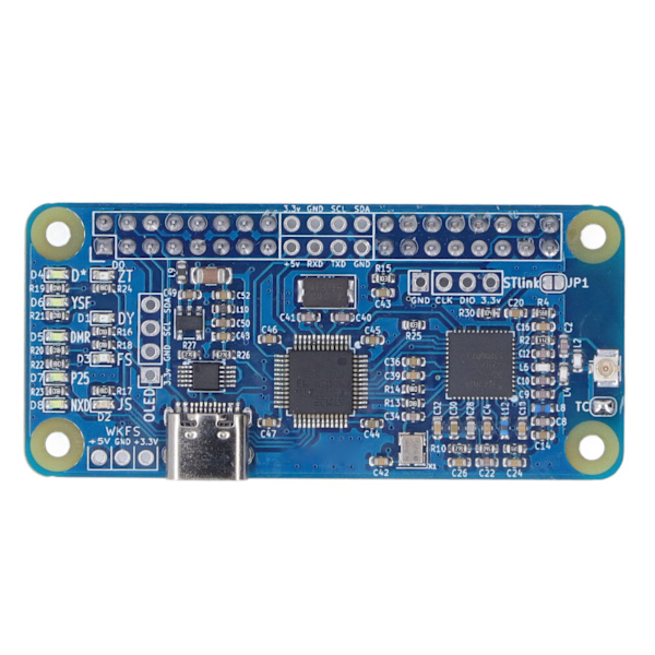 MMDVM Simplex Hotspot hovedkort med pinnehode støtte for Raspberry Pi for BlueDV