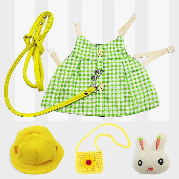 Suloinen kanin valjaat ja set lemmikkiliivillä - kultainen ananas -teema