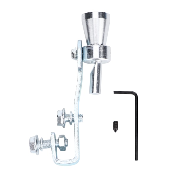 Turbo Sound Whistle Muffler Eksosrør Whistle Aluminium Alloy Silver TC S