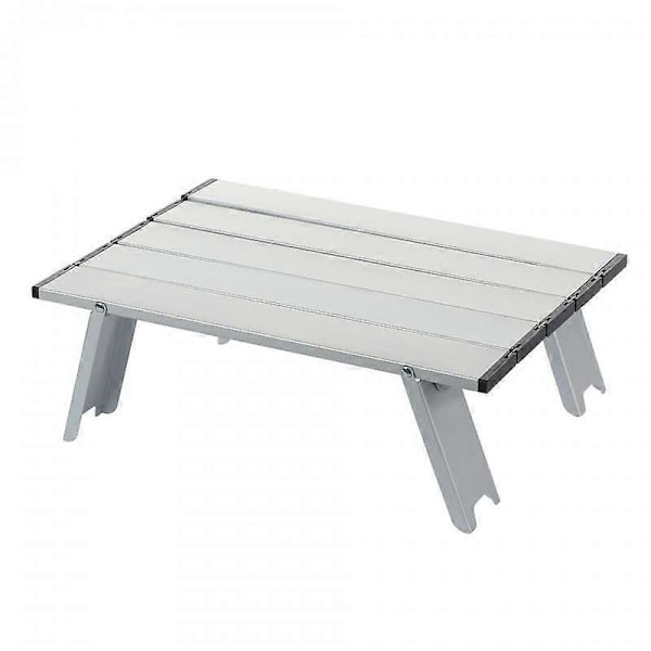 WEST TUNE Ultralet Aluminium Foldebord til Camping, Rejser, Picnic, Grill og Seng - Bærbart Udendørsbord Sort