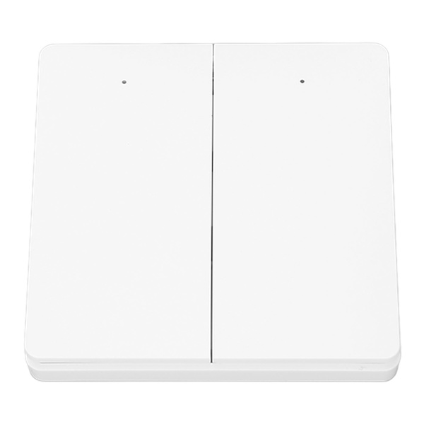 2-paikkainen WiFi-kytkin ZigBee-sovelluksen ohjaukseen, itsevirtainen langaton valokytkin kodin valaistusjärjestelmään