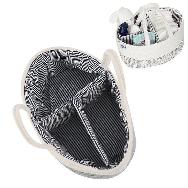 Kannettava Baby vaippa Caddy Organizer - Lastenhuoneen säilytysastia vaipoille, pyyhkeille ja hygieniatarvikkeille - käytännöllinen äitilahja