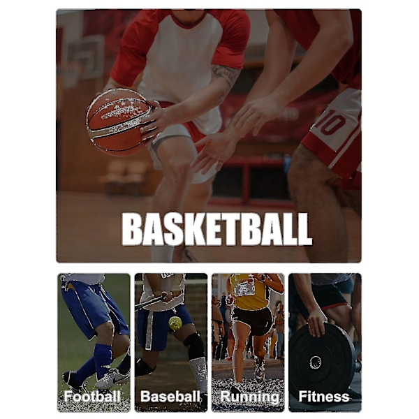 Basketbollbenskydd för Män - Andningsbart Enbenskompressionstyg, Svart, Storlek XS