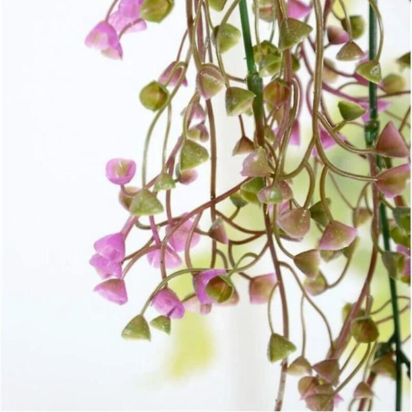 Kunstig blomstrende plante, Efeu-ranke kunstig plante indendørs udendørs kunstig blomst til væg- og havedekoration - 80 cm sæt med 3 magenta