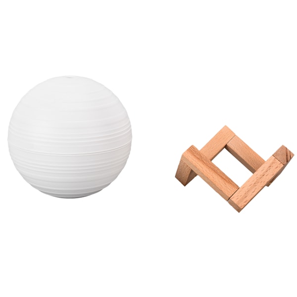 3D-trykt Saturn-lampe LED-luftfukter 300 ml kapasitet USB-lading 3 farger nattlys