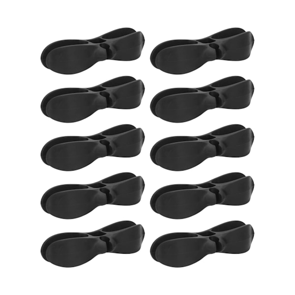 10 stk ledningsorganisator for husholdningsapparater, frityrkoker, trykkoker, brødrister, svart