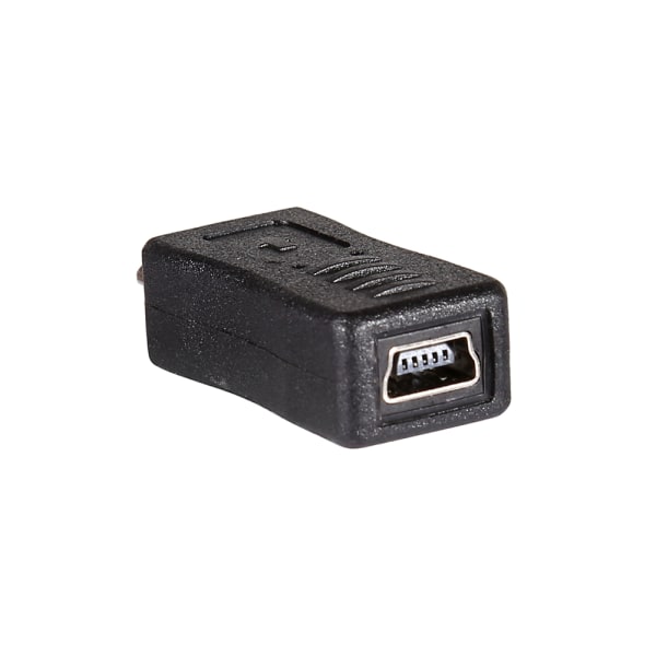 Micro USB hann til Mini USB Hunn Host Adapter Connector Converter Adapter Svart