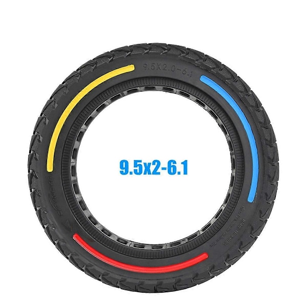 9.5In 9.5x2-6.1 Massivt Däck E-Scooter Off-Road Däck för M365 E-Scooter