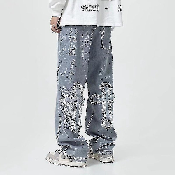 Streetwear Baggy Jeans Bukser til Mænd og Kvinder - XXL