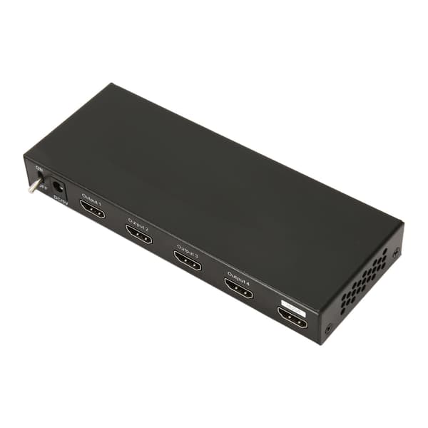 HD Multimedia Interface Splitter Professionell 4K 30Hz 3D Visuella Effekter 1 in 4 Ut HD Multimedia Interface Splitter 100V-240V US-kontakt