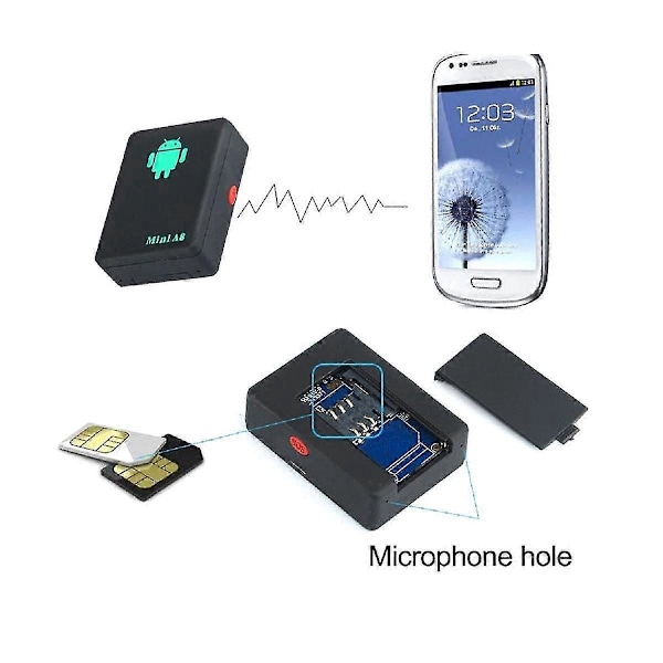 Med SOS-knapp Tracker Smart Mini A8 Gsm/Gprs/Lbs Tracker Locator Adapter Husdjursspårning Realtid M