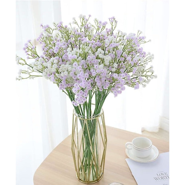 Kunstige stjerneblomstersett - 5-pakning for bryllupsfestdekor, DIY hage og hjem