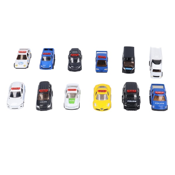 12pcs 1:60 Alloy Car Model Simulated Exquisite Pull Back Vehicle Model Toy Collection Gift for Children