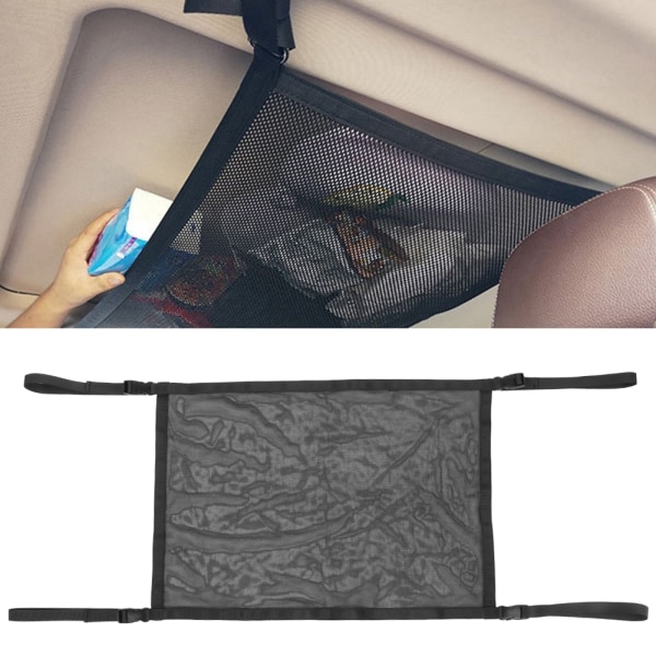 Multifunksjons bagasjeoppbevaringsbag bak bagasjerom for bil Elastisk netting bagasjerom biloppbevaringsveske. Campingoppbevaringsnett