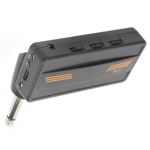 Plug Amp Elektrisk Gitarr Hörlursförstärkare Laddningsbar Portabel Distortion Effekt CA‑101
